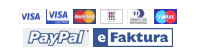 Betal med VISA, Mastercard, PayPal eller eFaktura